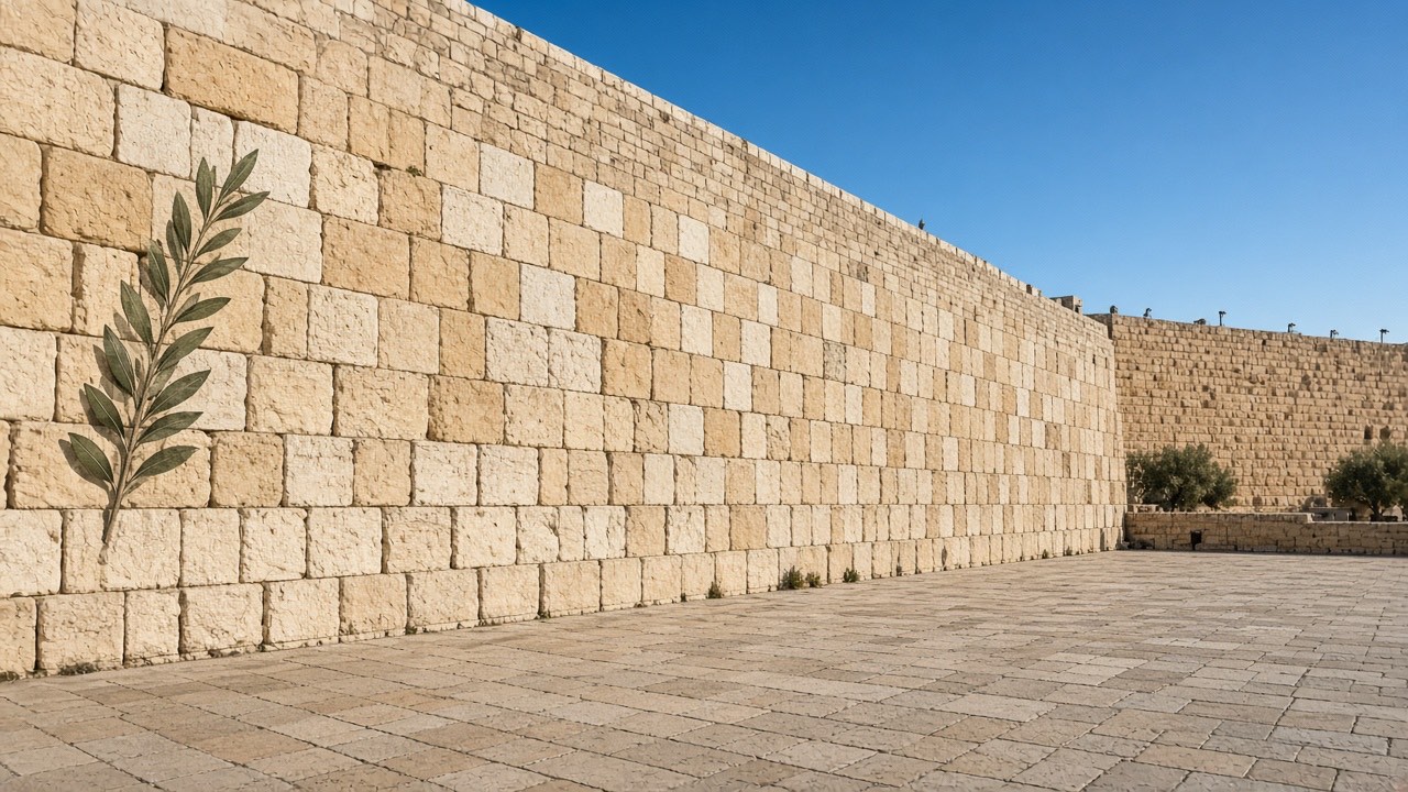 Mur occidental et vieille ville de Jérusalem