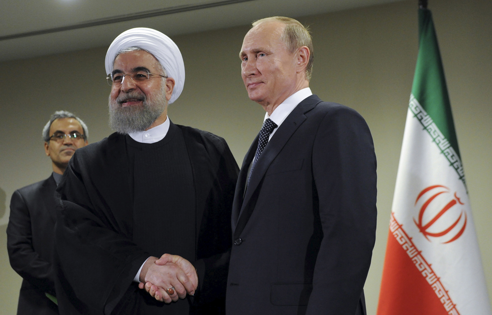 Russia's President Vladimir Putin meets with Iran's President Hassan Rouhani in New York