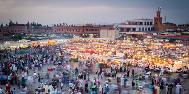 Dusk at Jamaa el Fna