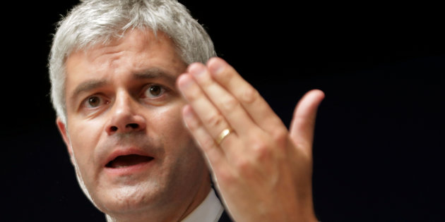 French conservative party Les Republicains (LR or The Republicans) leader Laurent Wauquiez attends the party's national council in Menton