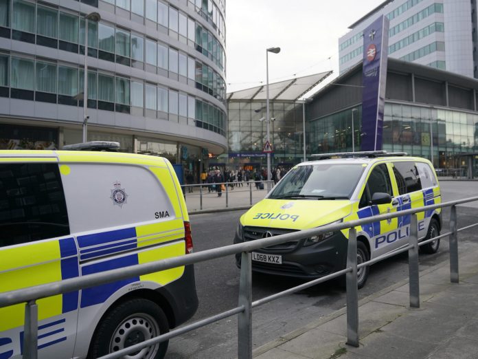 Heightened Security In Manchester As People Return To Work