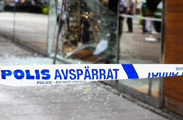 Crime scene investigation police do not cross boundary tape