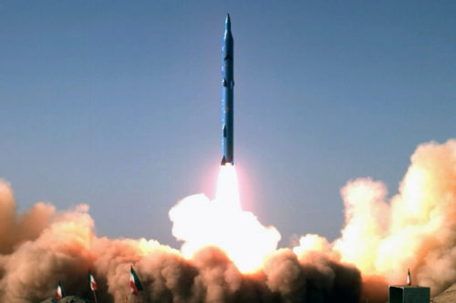 A picture shows the test-firing of a new