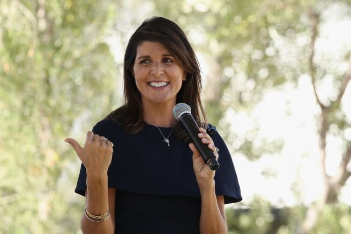 Sen. Martha McSally Campaigns With Ambassador Nikki Haley In Scottsdale, Arizona