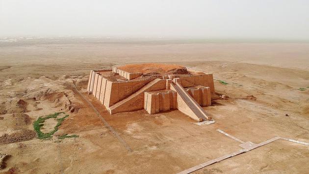 FILE PHOTO: A general view of the ancient archeological site of Ur, traditionally believed to be the birthplace of Abraham, ahead of the planned visit of Pope Francis, in Ur near Nassiriya