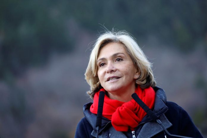 Valerie Pecresse, Les Republicains right-wing party candidate for the 2022 French presidential election, in Saint-Martin-Vesubie